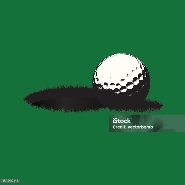 Мяч Для Гольфа Поблизости Отверстия — стоковая векторная графика и другие изображения на тему Мяч для гольфа - Мяч для гольфа, Дыра, Иллюстрация