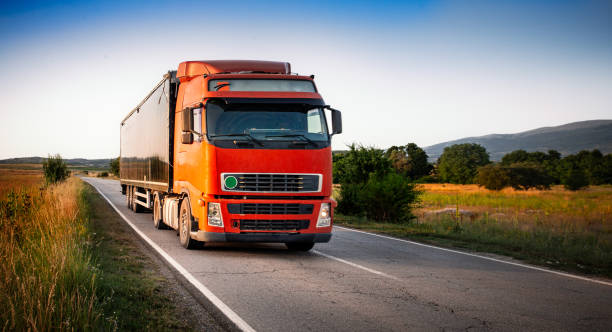 istock Big truck on the road 1542001570
