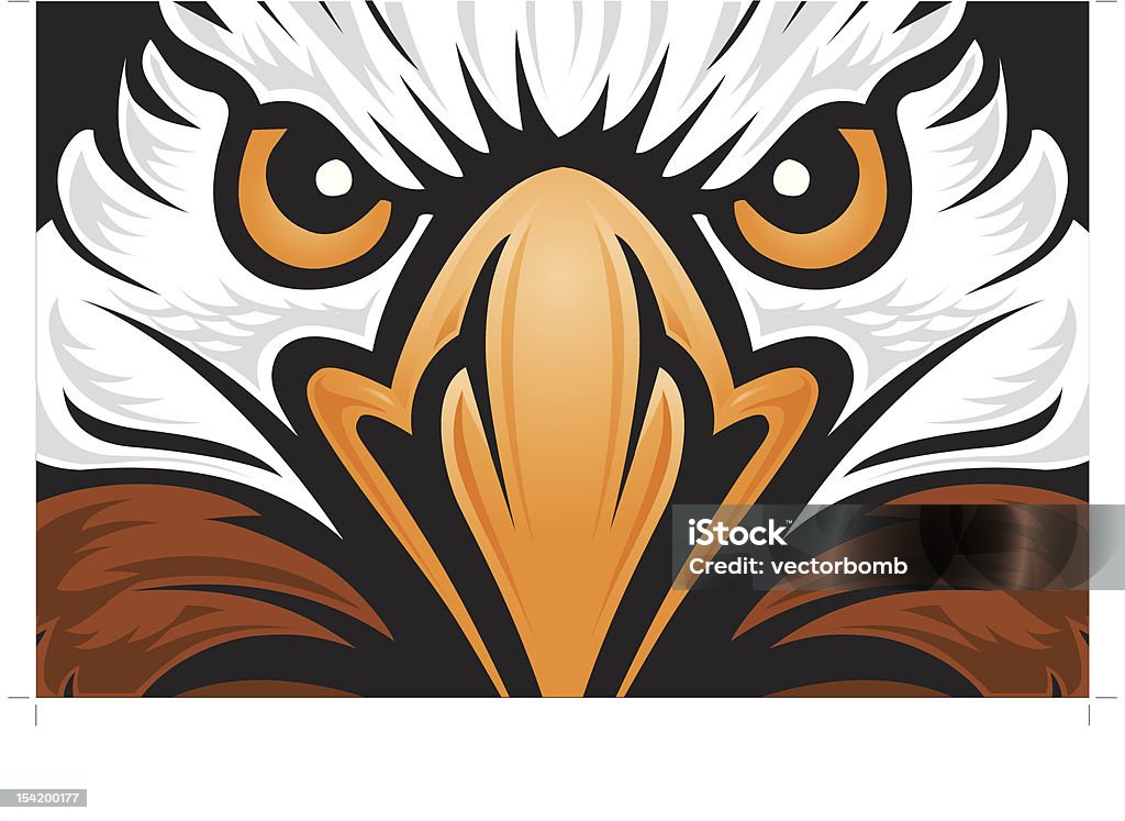 Bald Eagle Head - Grafika wektorowa royalty-free (Orzeł)