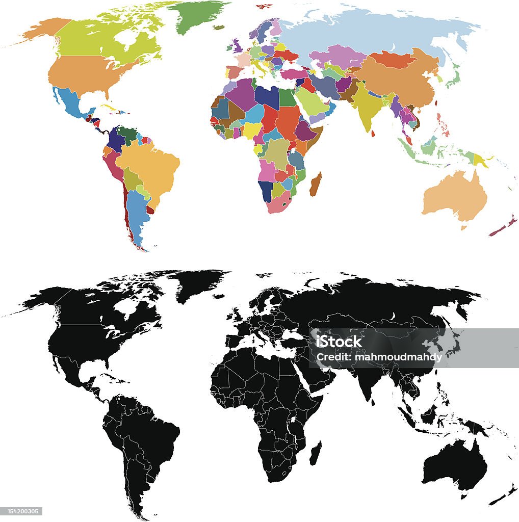 世界地図のベクトル - イラストレーションのロイヤリティフリーベクトルアート