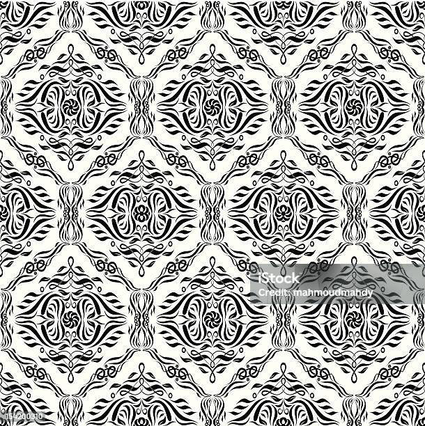 Vektor Nahtlose Tapete Muster Stock Vektor Art und mehr Bilder von Abstrakt - Abstrakt, Biegung, Bildhintergrund