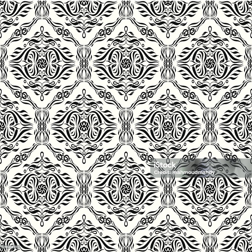 Vettore seamless pattern di carta da parati - arte vettoriale royalty-free di Astratto