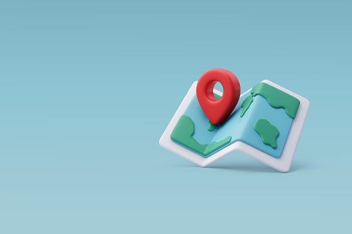 3d Vector Pin Map, Travel Tourism Trip Planning World Tour. Holiday Vacation, Travel and Transport concept.