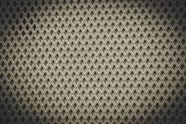 Abstract geometric background with triangles and buildings cells.