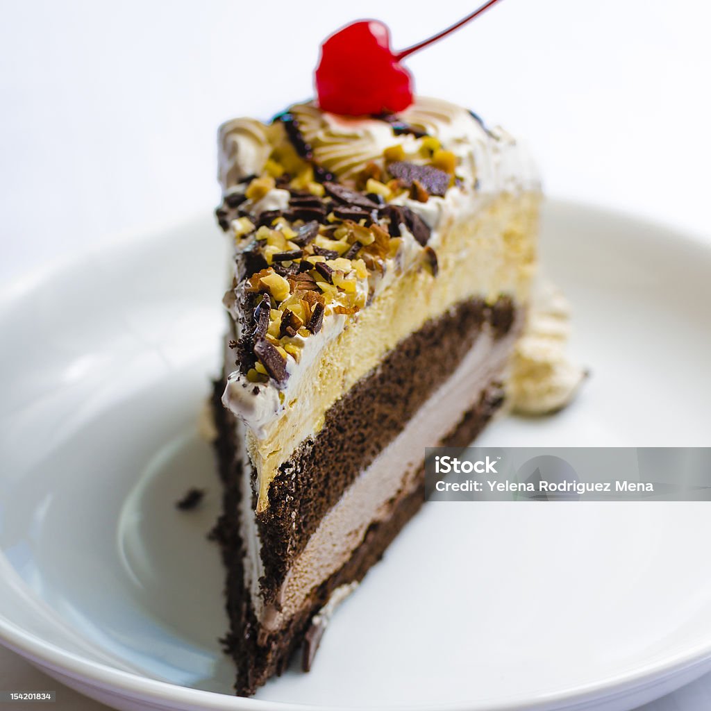 Gâteau à la glace - Photo de Vacherin libre de droits
