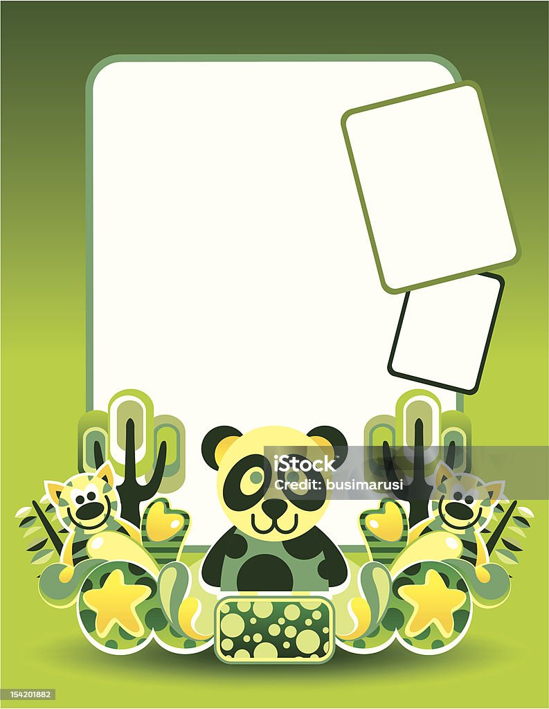 Fundo de corrida de panda - Vetor de Amarelo royalty-free