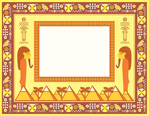 Egyptian song vector art illustration