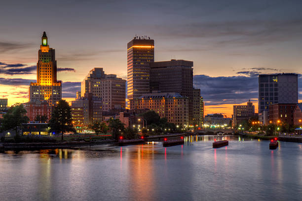 HDR image of the Providence, Rhode Island skyline