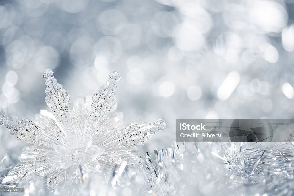 Fundo de Natal Prata - Royalty-free Branco Foto de stock