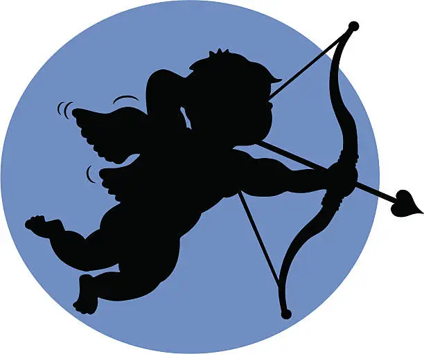 Vector illustration of cupid