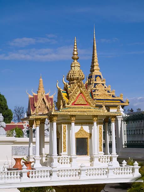 The Royal Palace in Phnom Penh, Cambodia stock photo