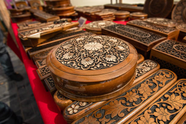 istock Carved jewelry box 1542083073