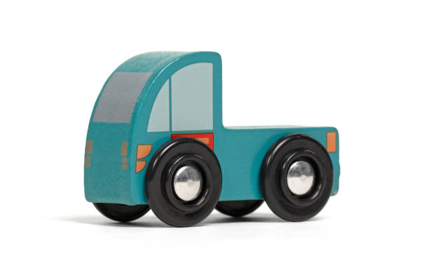 istock Retro wooden toy car isolated on white 1542108252