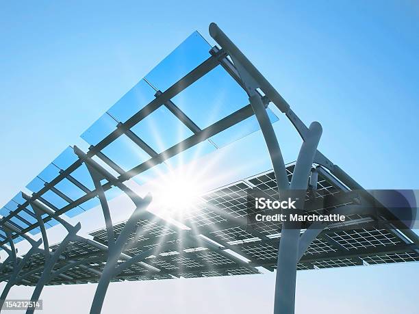 Elektrownia Słoneczna - zdjęcia stockowe i więcej obrazów Energia słoneczna - Energia słoneczna, Zasoby odnawialne, Abstrakcja