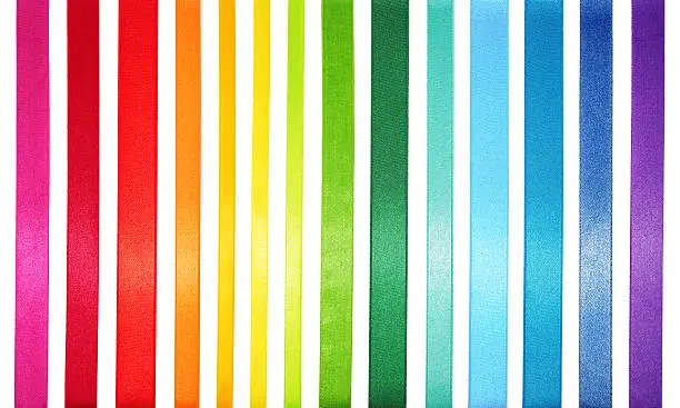 Photo of A striped colored spectrum of rainbow colors
