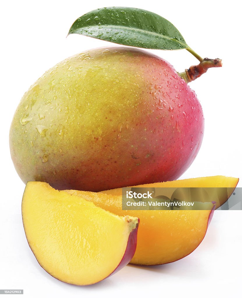 Mango con rebanadas. - Foto de stock de Mango - Fruta tropical libre de derechos