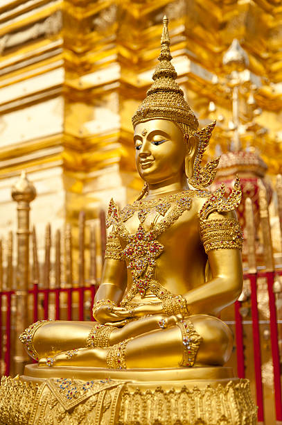 Gold Buddha stock photo
