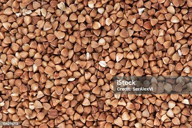 Background Of Buckwheat Stock Photo - Download Image Now - Backgrounds, Breakfast Cereal, Brown