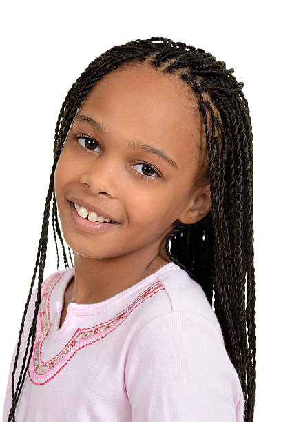 istock Closeup young african female child 154215196
