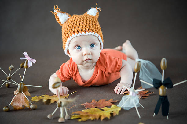 istock Autumn baby portraits 154215376