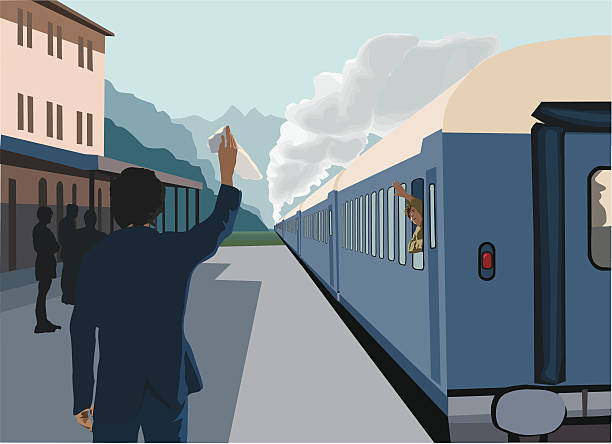 Bекторная иллюстрация Поездки на поезде