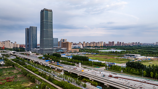 Cityscape of Changchun New District, China