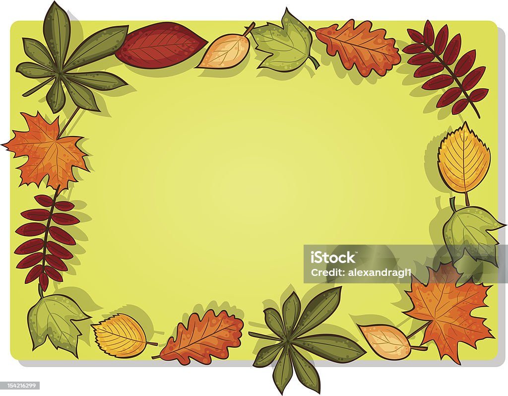 Rectagular Fall Frame Autumn Vector Rectangular Frame Stock Illustration - Download Image Now ...