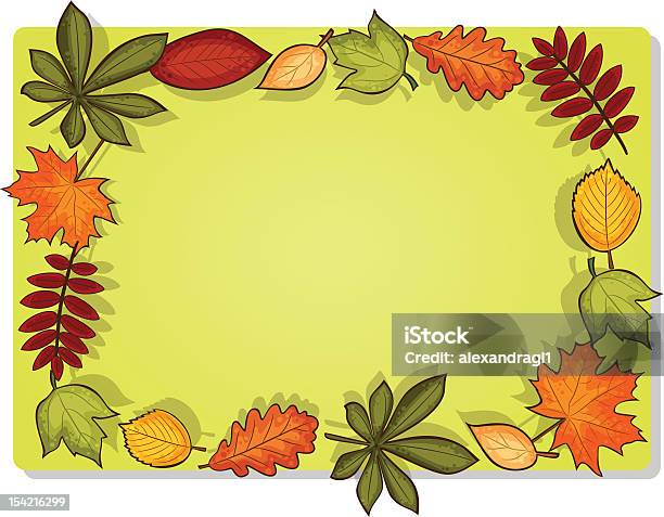 Atum Retangular Autumn Vector Rectangular Frame Stock Illustration - Download Image Now ...