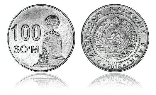 Coin 100 som. Republic of Uzbekistan. 2018