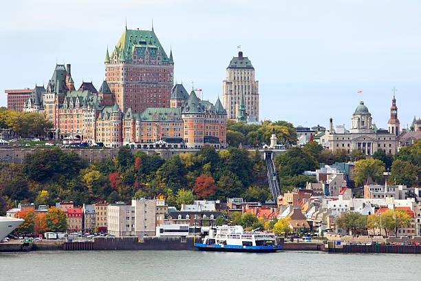 istock Quebec City skyline behind Saint Lawrence River 154216398
