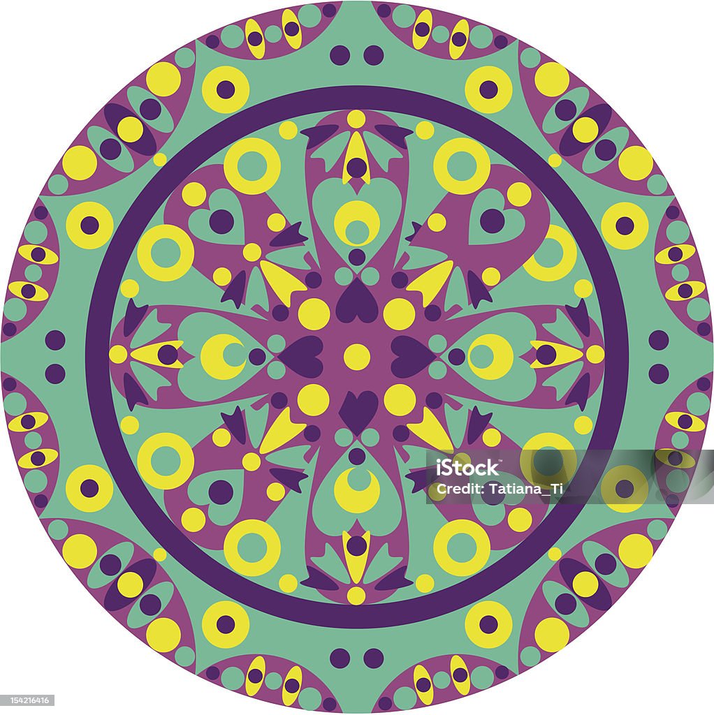 Ornado-mandala - Vetor de Budismo royalty-free