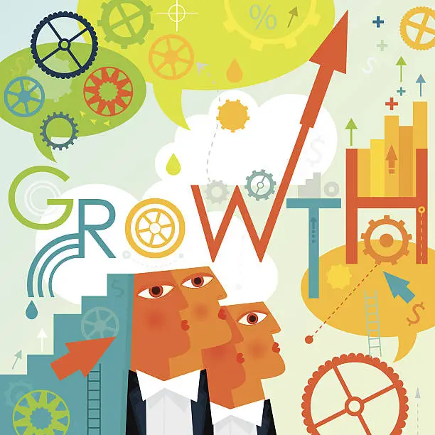 Vector illustration of Growth