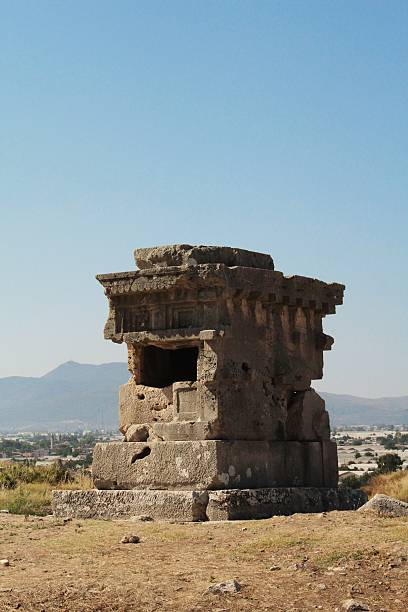 istock Ancient Lycian Rock Tomb in Xanthos, Turkey 154218125
