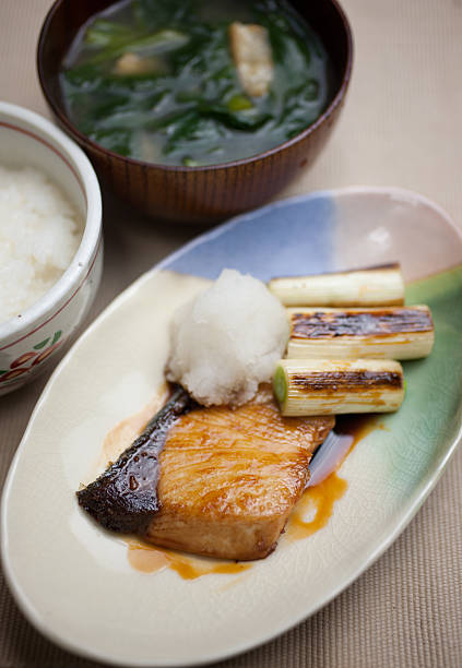 istock Japanese Cuisine Buri (Yellowtail) teriyaki 154221853