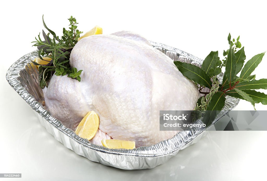 Необработанные Турция на белом - �Стоковые фото Сырой роялти-фри