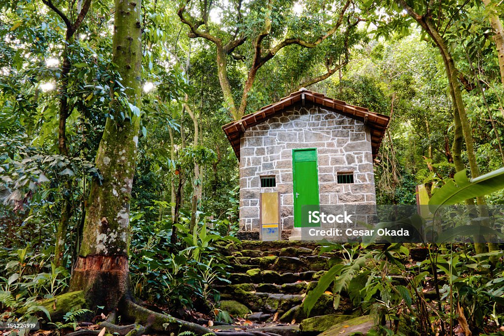 Jungle house A small house inside the rain forest of Rio de Janeiro. Brazil Stock Photo