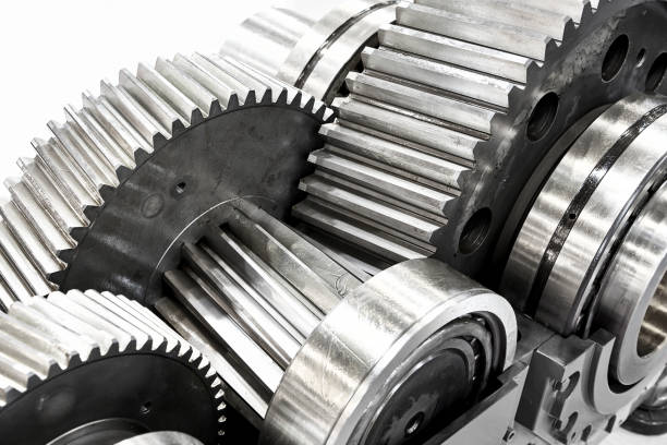 istock Mechanism with metal gears 1542253675