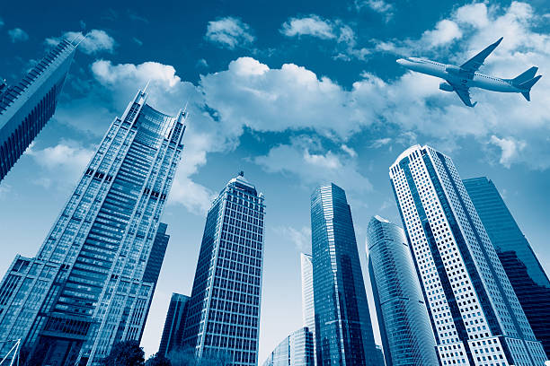 istock airplane under the sky in shanghai 154225933
