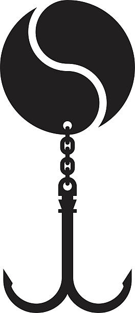 ying yang 및 anchor - yin yang symbol relaxation isolated emotional stress stock illustrations