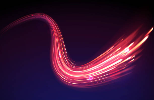 абстрактный фон - glowing curve shiny backgrounds stock illustrations