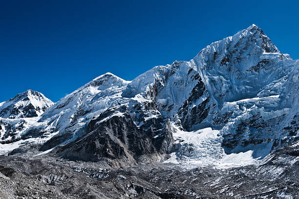 istock Peaks and glacier near Everest base camp 154228516