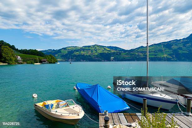 Kleiner Steg Im Lake Tiberius Spiez Stockfoto und mehr Bilder von Alpen - Alpen, Bootssteg, Fluss