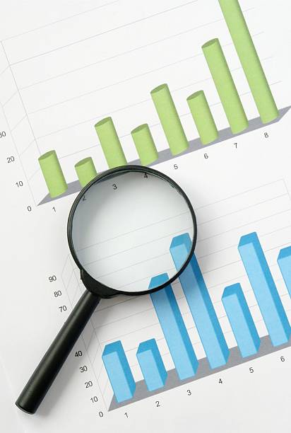 istock two graphs on a sheet of paper 154228774
