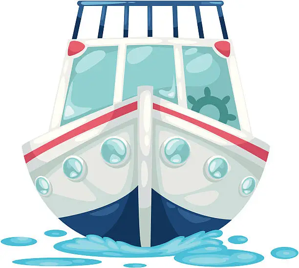Vector illustration of ALPHABET LETTER Y-Yacht