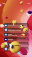 istock Looping emoji background, with social media apps, icons and notification messages 1542314805