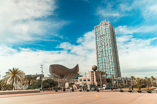 Hotel Arts, Olympic Harbour, La Barceloneta district, Barcelona, Spain