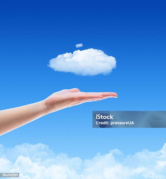 Foto de Oferecemos Um Conceito De Nuvem e mais fotos de stock de Vento - Vento, Computação em nuvem, Abstrato