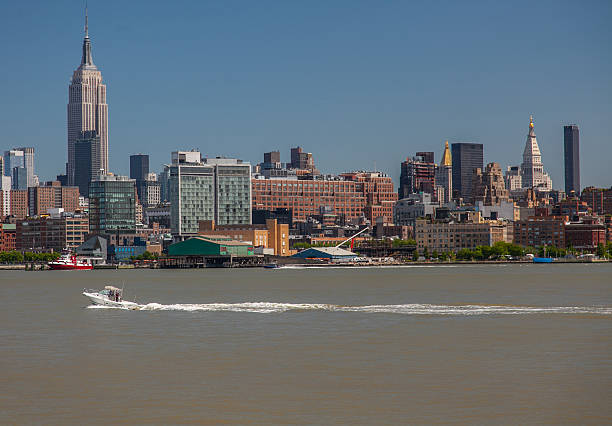 istock Motorboat on Hudson River - NYC 154232720