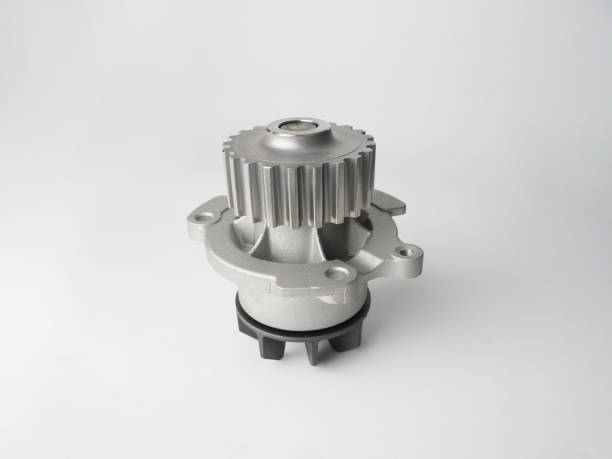 istock water pump is isolated on a white background. metal car spare part 1542338794