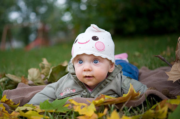 istock Autumn baby portraits 154234381